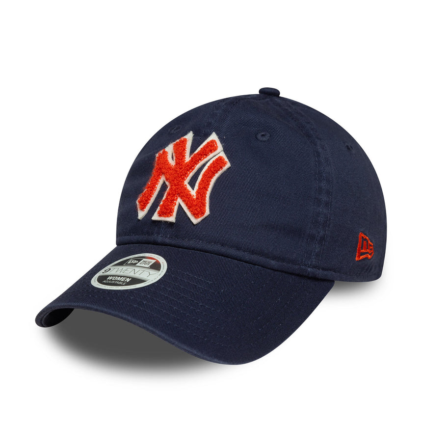Čepice New York Yankees, bouclé pro ženy, New Era, 9TWENTY, bouclé, modrá