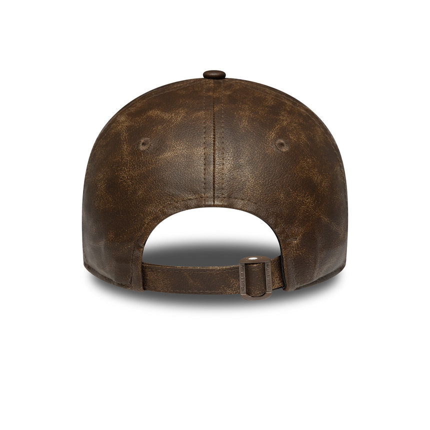 Kšiltovka New York Yankees, PU kůže, New York Yankees, 9TWENTY, hnědá, hnědá