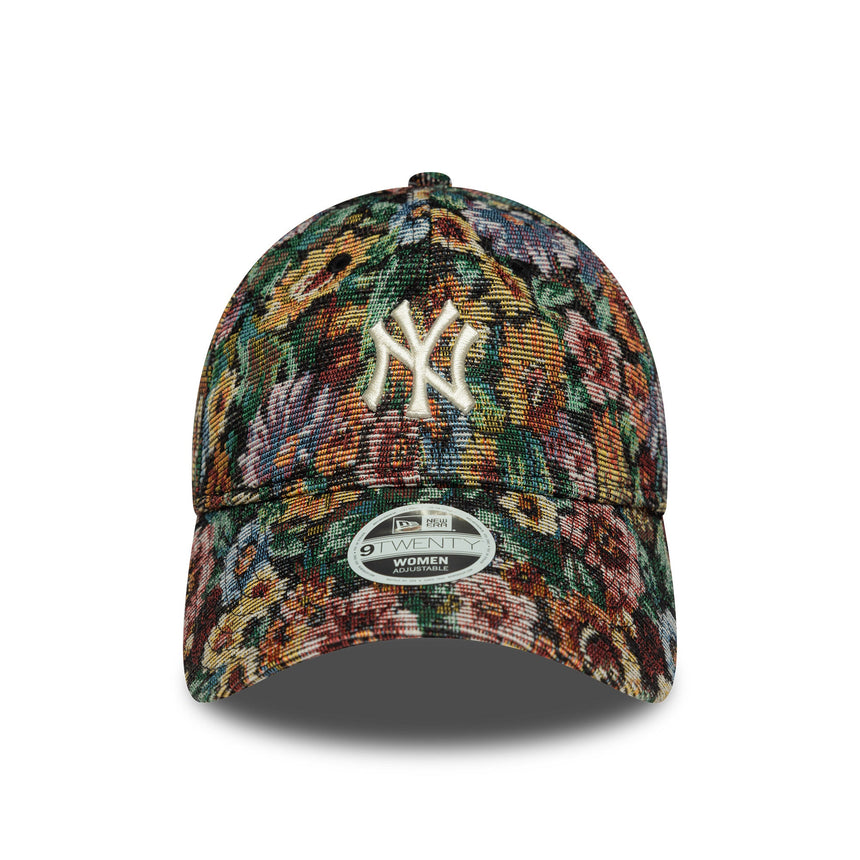 Čepice New York Yankees, pro ženy, květinový vzor, New Era, 9TWENTY, černá vícebarevná