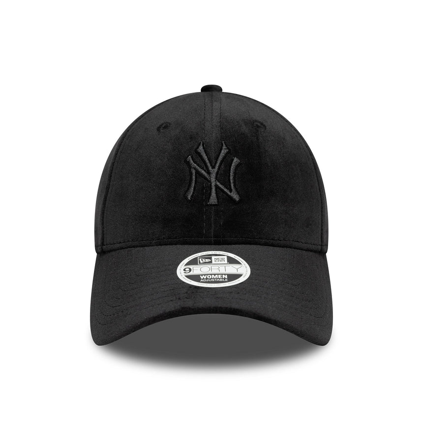 Kšiltovka New York Yankees, velúr, New Era, 9FORTY, Černá