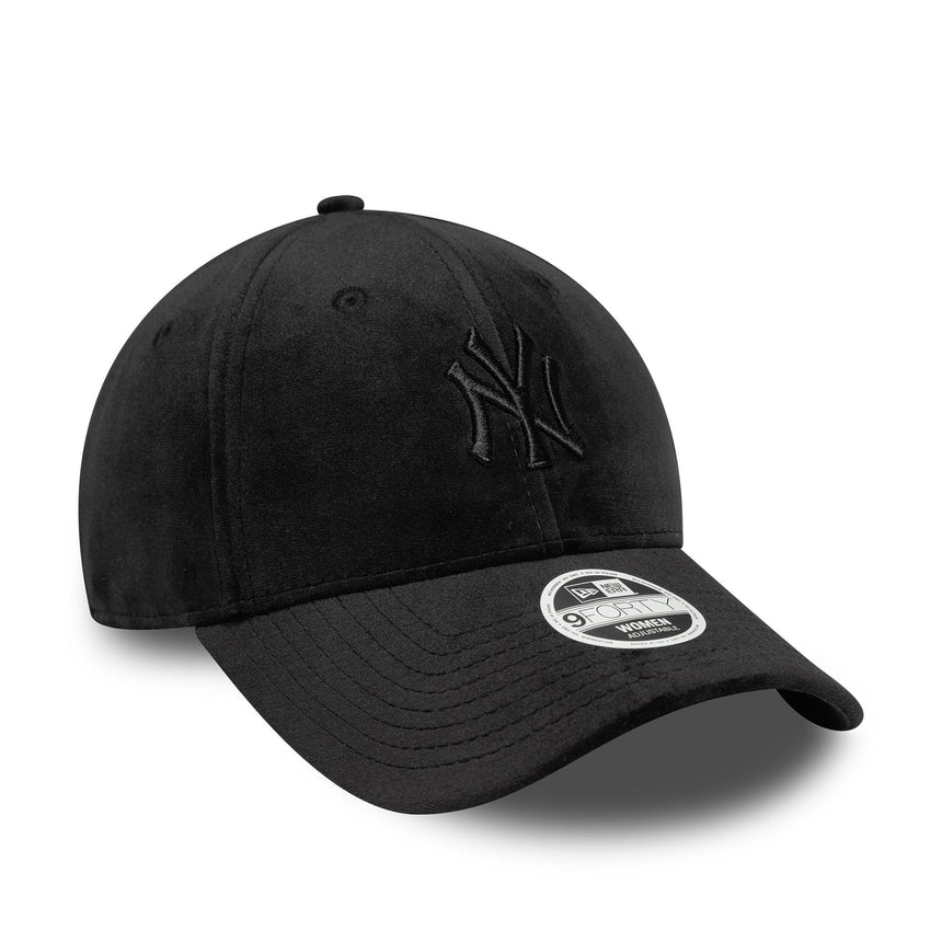 Kšiltovka New York Yankees, velúr, New Era, 9FORTY, Černá