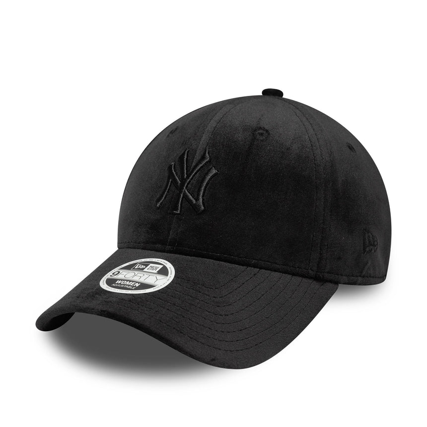 Kšiltovka New York Yankees, velúr, New Era, 9FORTY, Černá