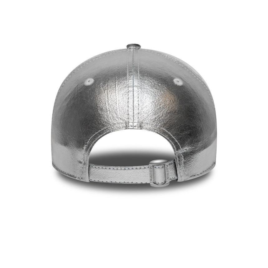 Kšiltovka New York Yankees, metalická, New Era, 9FORTY, dámská, stříbrná