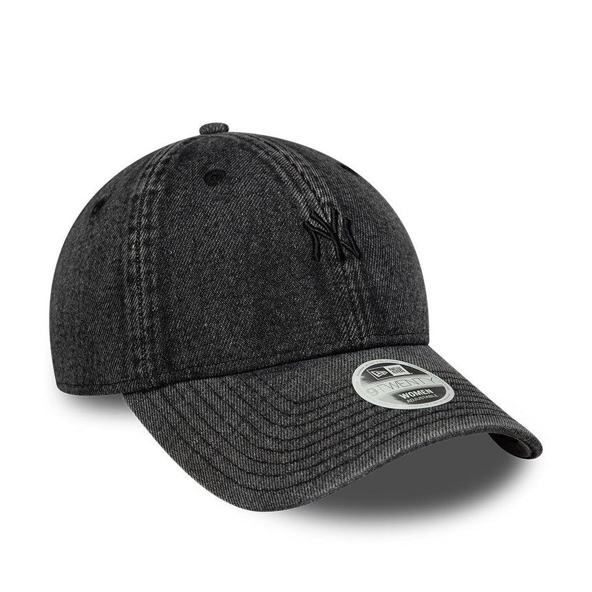 Čepice New York Yankees, denimová, 9TWENTY, Černá