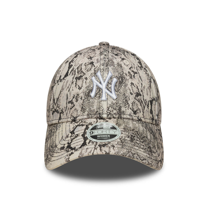 Kšiltovka New York Yankees, hadí vzor, 9FORTY, New Era, šedá