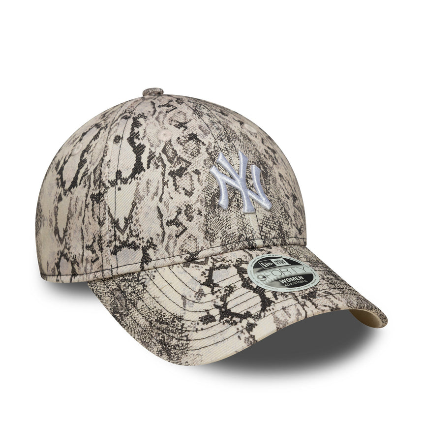 Čepice New York Yankees, hadí vzor, 9FORTY, New Era, šedá