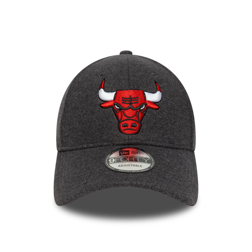 Čepice Chicago Bulls, meltonová vlna, 9FORTY, Chicago Bulls, šedá, šedá