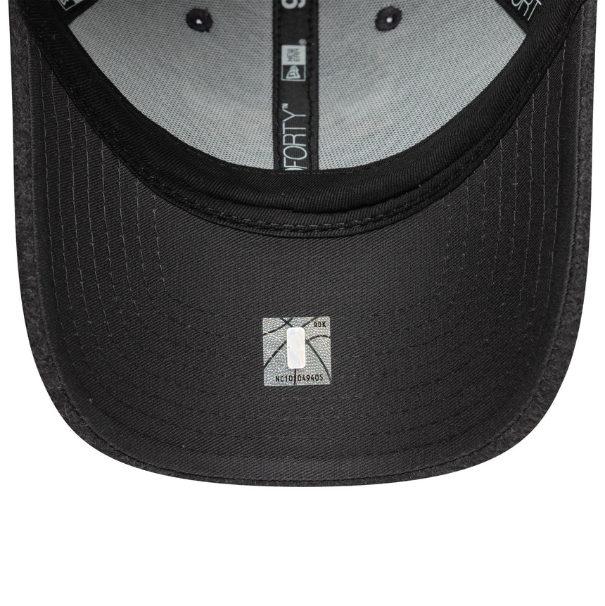 Kšiltovka Chicago Bulls, meltonová vlna, 9FORTY, Chochago Bulls, šedá, šedá