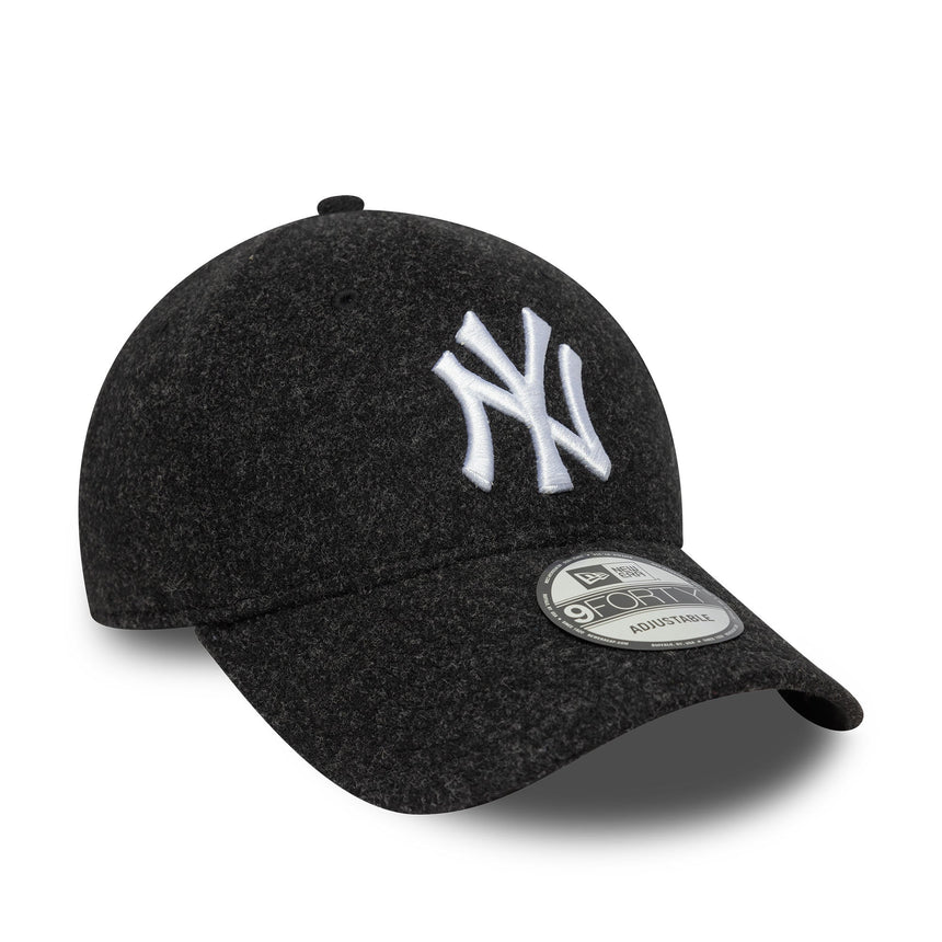 Kšiltovka New York Yankees, melton, New Era, 9FORTY, Černá