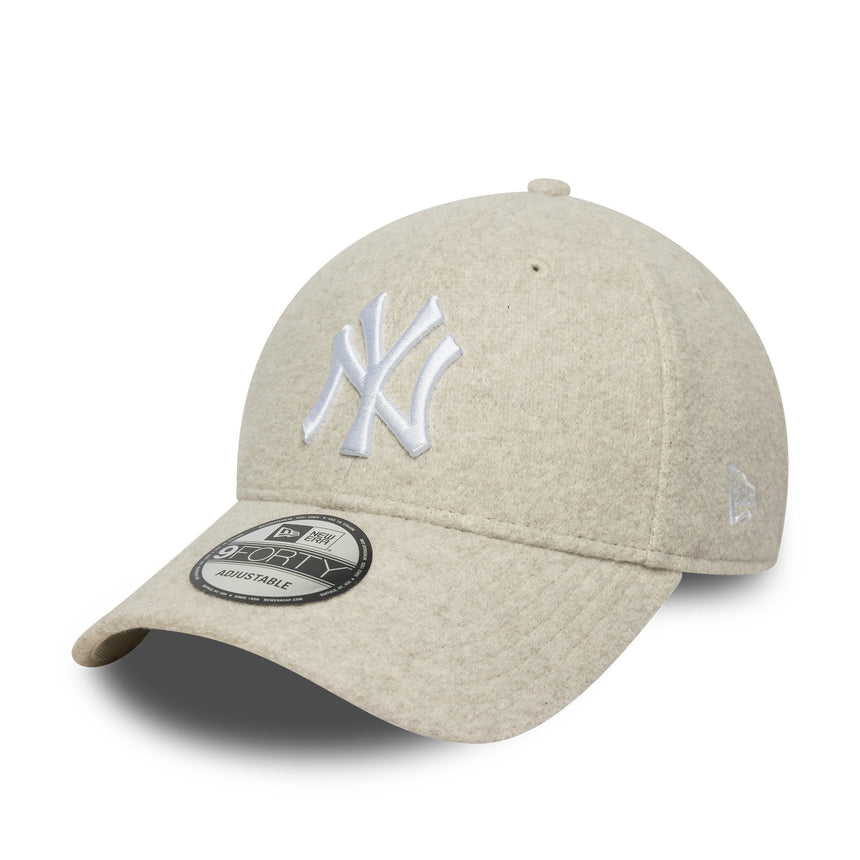 Čepice New York Yankees, meltonová vlna, 9FORTY, krémová