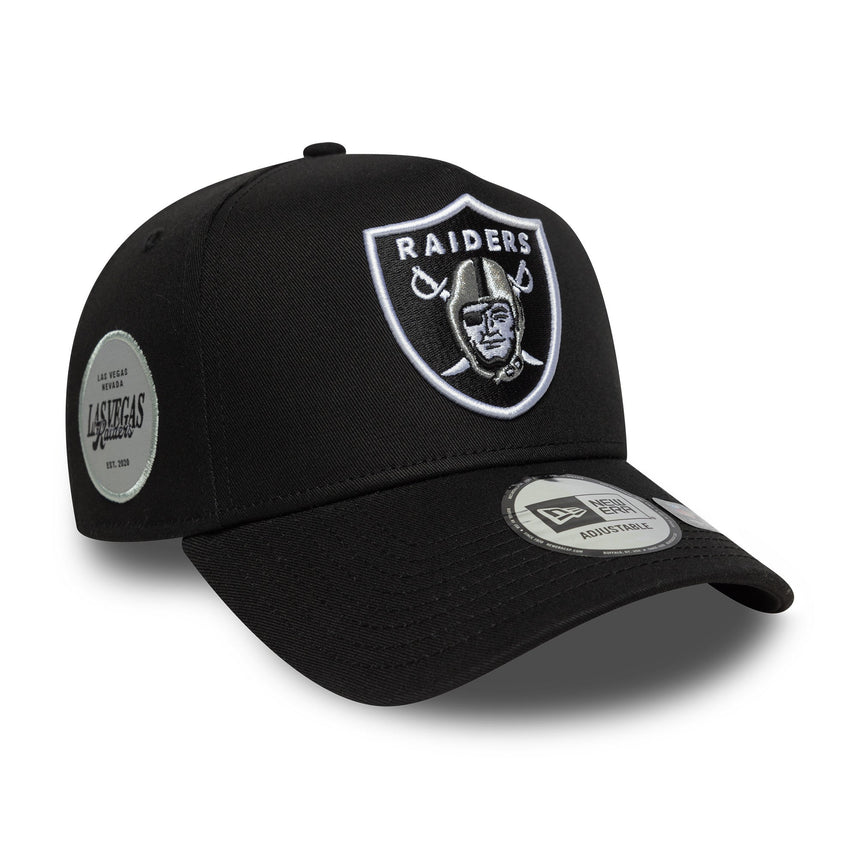 Las Vegas Raiders, boční nášivka, New Era, A-frame, Černá