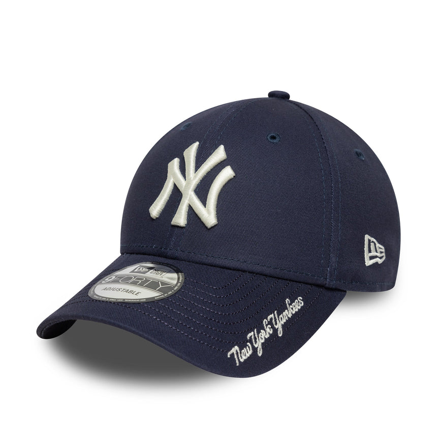 Čepice New York Yankees, nápis na kšiltu, New Era, 9FORTY, modrá,