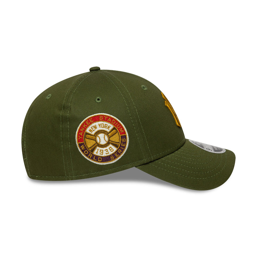 Kšiltovka New York Yankees, s nášivkou WS, New Era, 9FORTY, nášivka, zelená