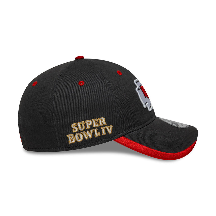 Čepice Kansas City Chiefs, odznáček týmu, New Era, 9TWENTY, jednobarevná, šedá