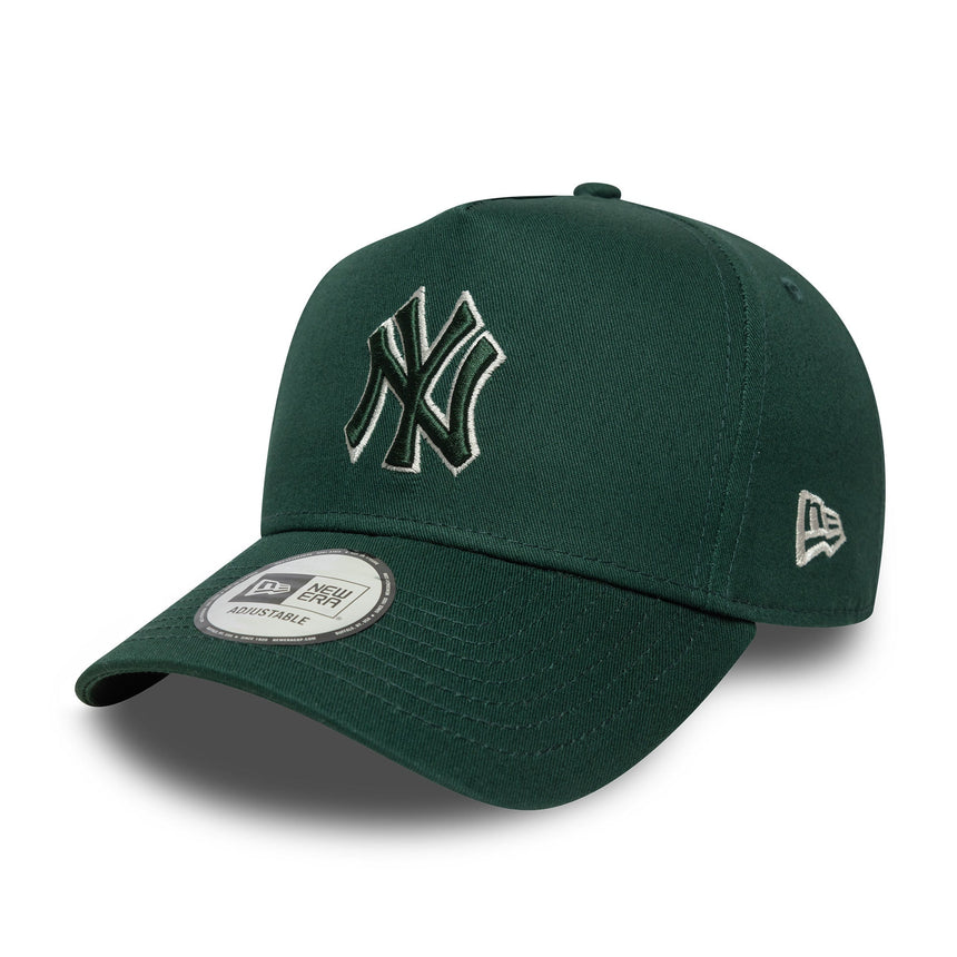 Kšiltovka New York Yankees, s obrysovým rámem, New Era, 9FORTY, jednobarevná, zelená