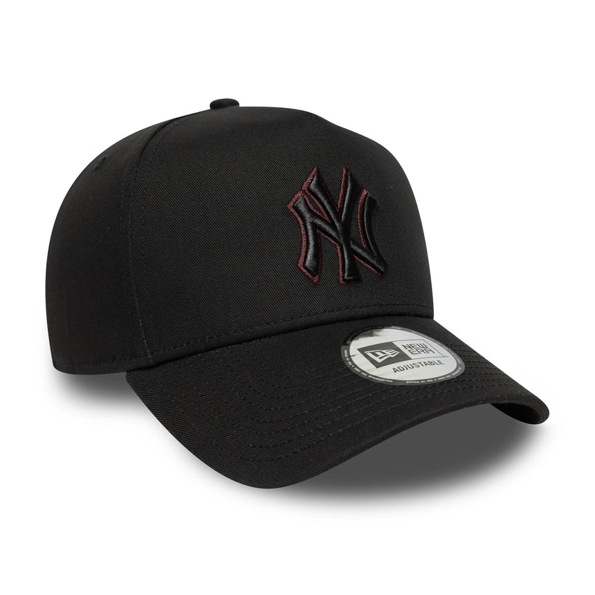 Kšiltovka New York Yankees, outline pin, New Era, 9FORTY, Černá