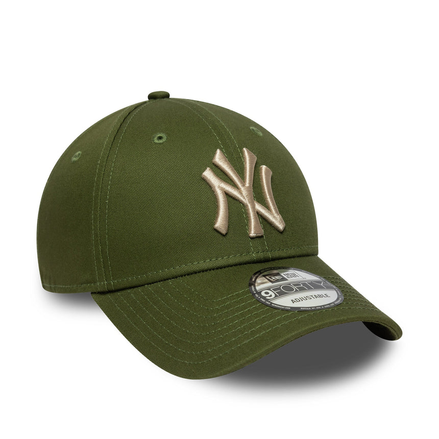 Čepice New York Yankees, jednobarevná, New Era, 9FORTY, zelená