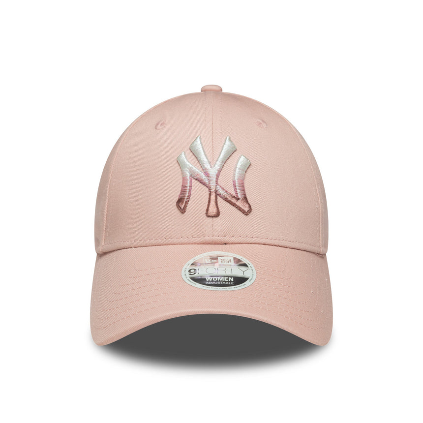 kšiltovka New York Yankees, kovové logo, New Era, 9FORTY, pro ženy, růžová