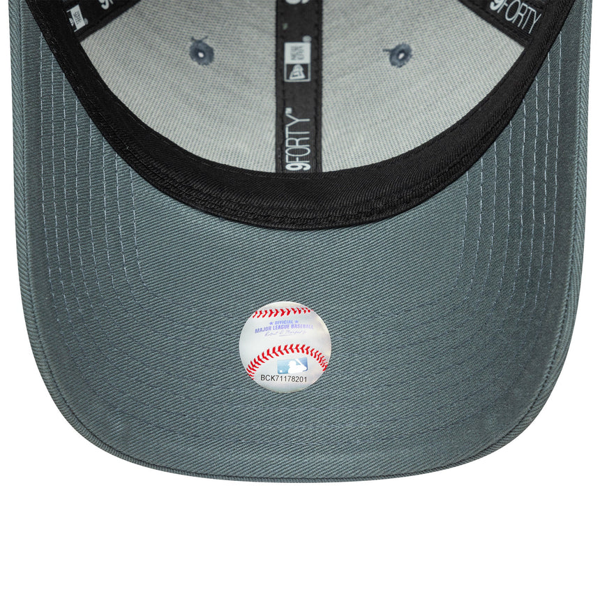 Kšiltovka New York Yankees, ligový odznáček, New Era, 9FORTY, maskovací vzor, šedá