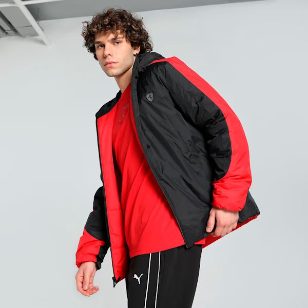 Ferrari jacket, Puma, Style reversible, padded, black