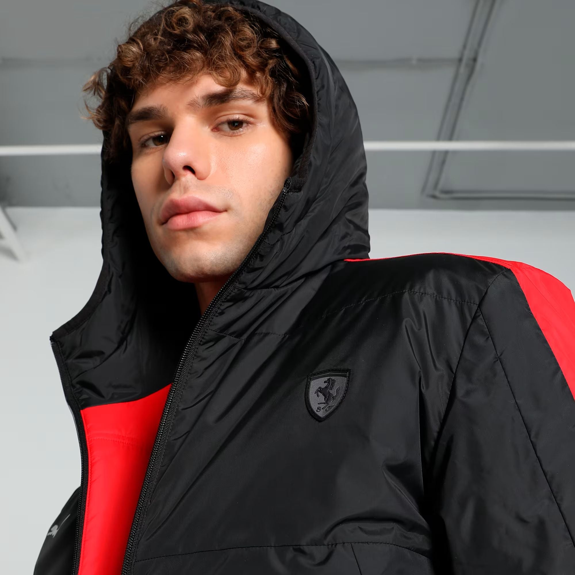 Ferrari jacket, Puma, Style reversible, padded, black