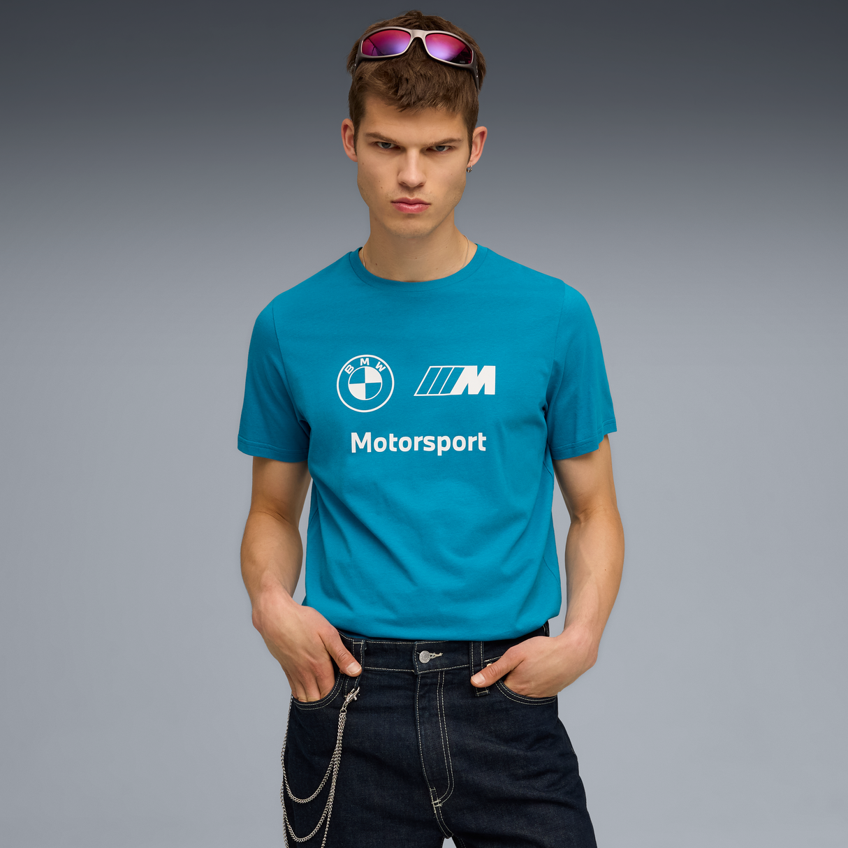 BMW logo Tričko, Puma, Essential, MMS, modré 🔥
