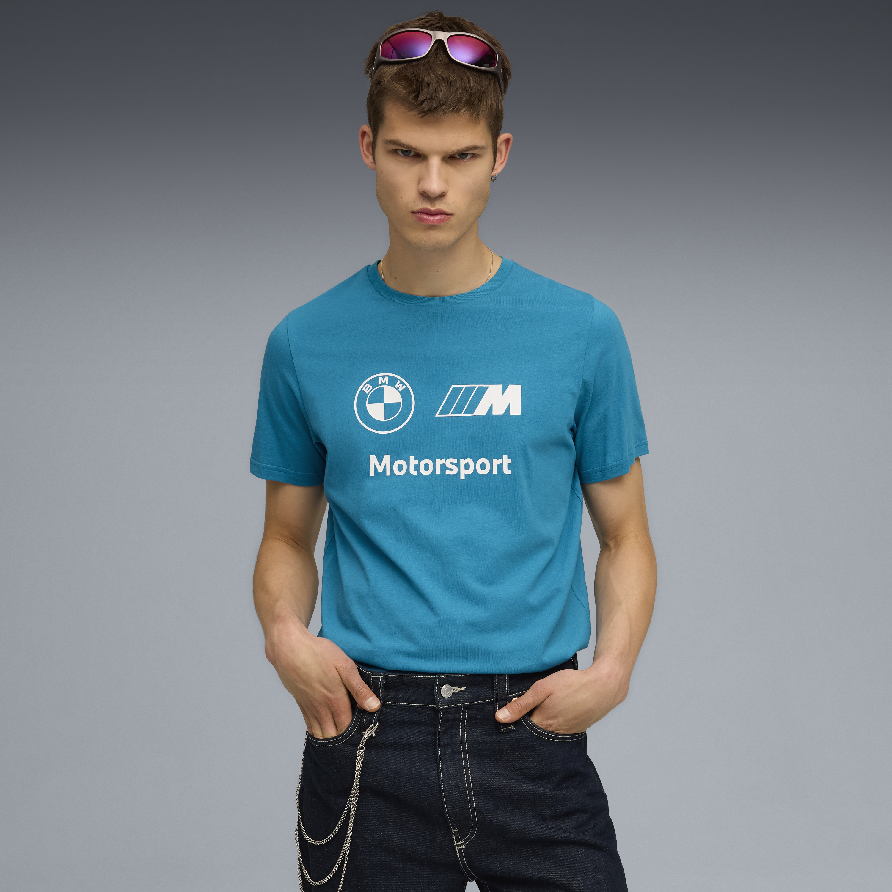 BMW logo Tričko, Puma, Essential, MMS, modré 🔥