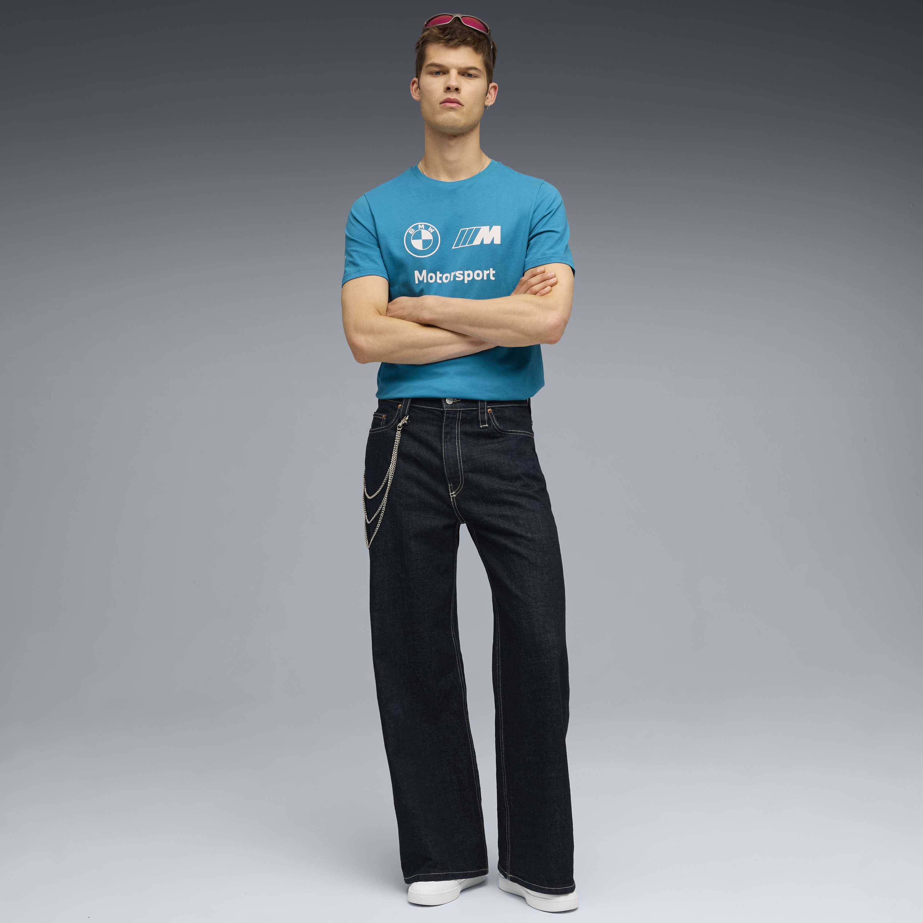 BMW logo Tričko, Puma, Essential, MMS, modré 🔥