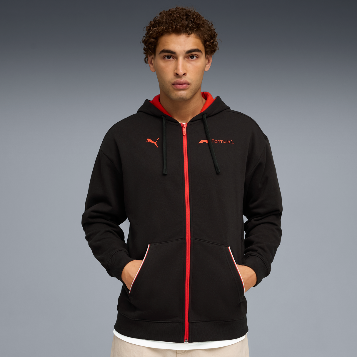 F1 mikina, Puma, Essetial+, na zip, černá 🔥