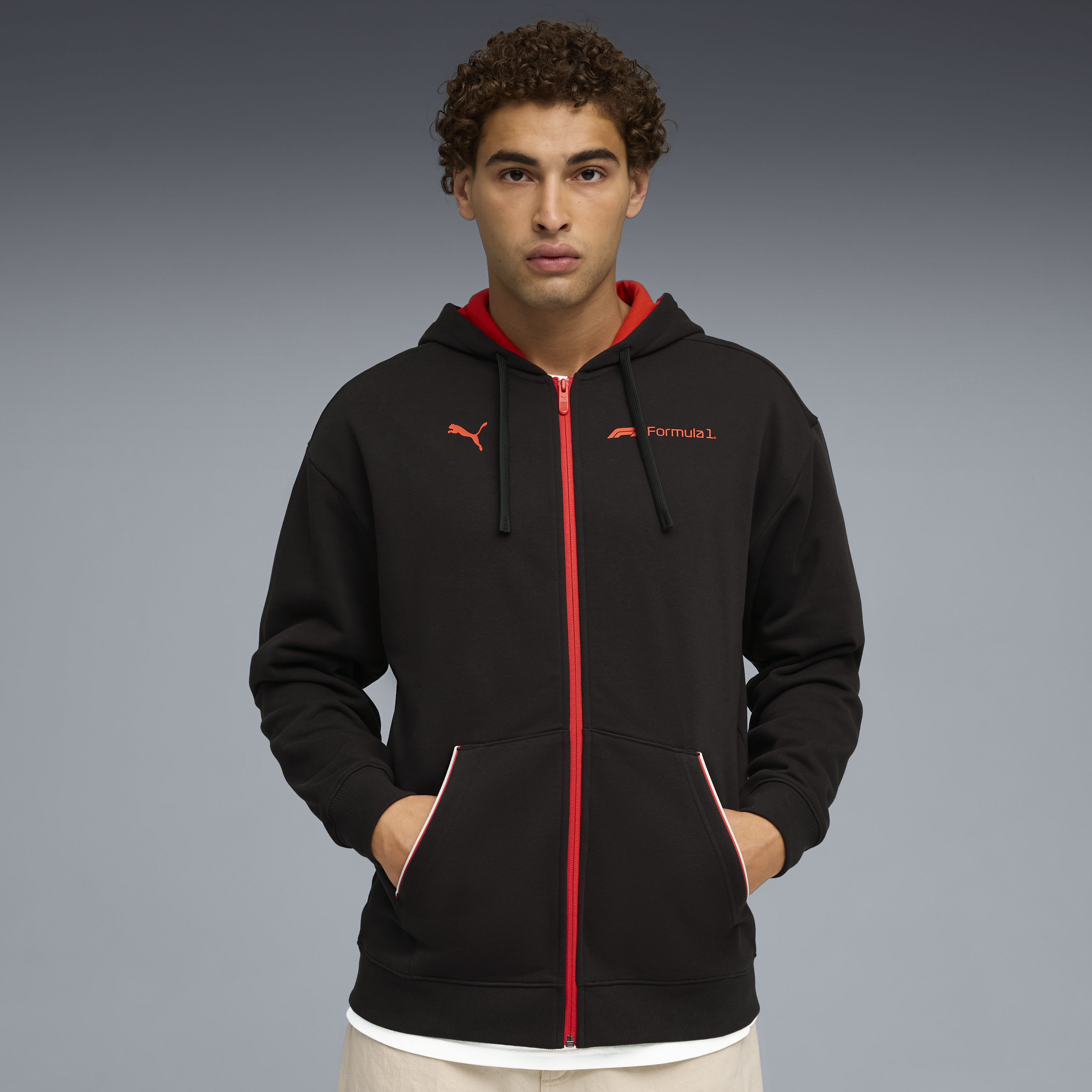 F1 mikina, Puma, Essetial+, na zip, černá 🔥