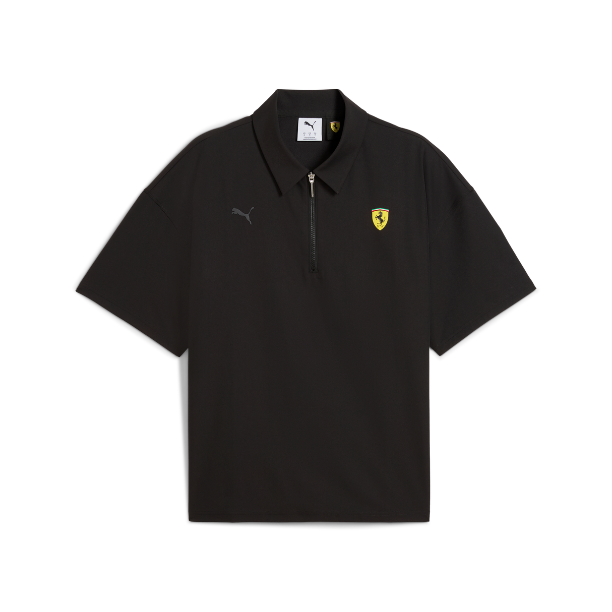 Ferrari polokošile s límečkem, Puma, prémiová, černá 🔥