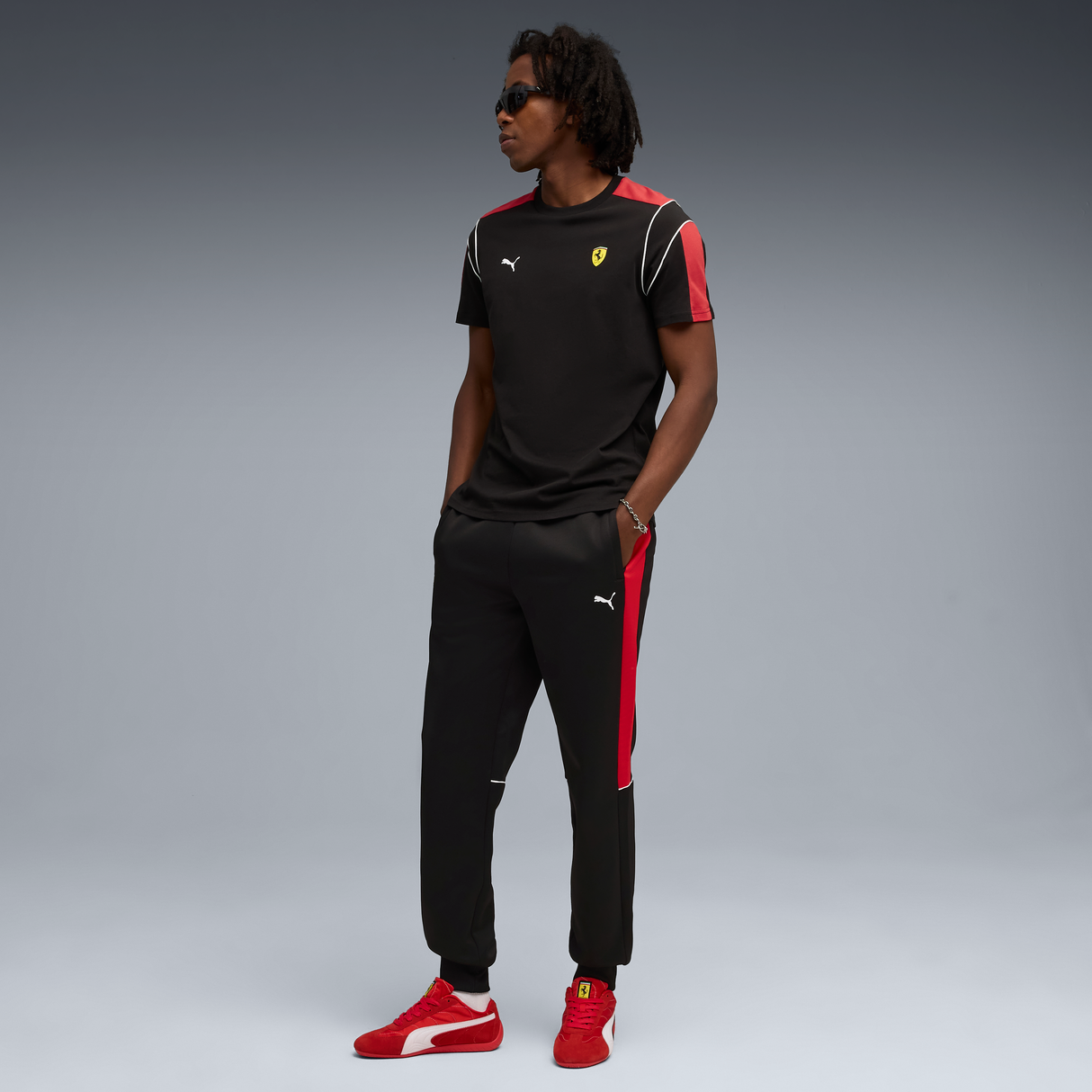 Ferrari tričko, Puma, MT7, černé 🔥