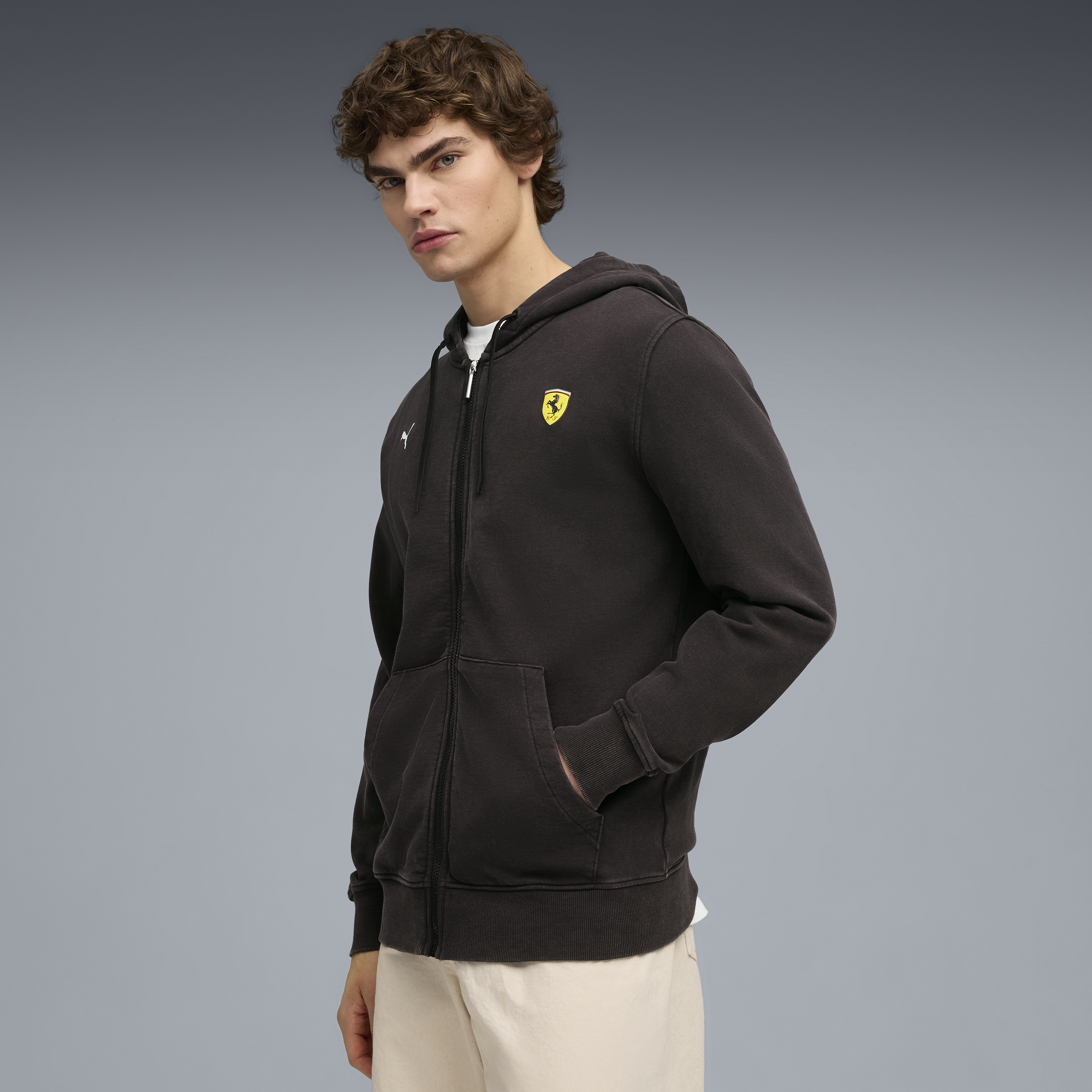 Ferrari mikina na zip, Puma, černá 🔥