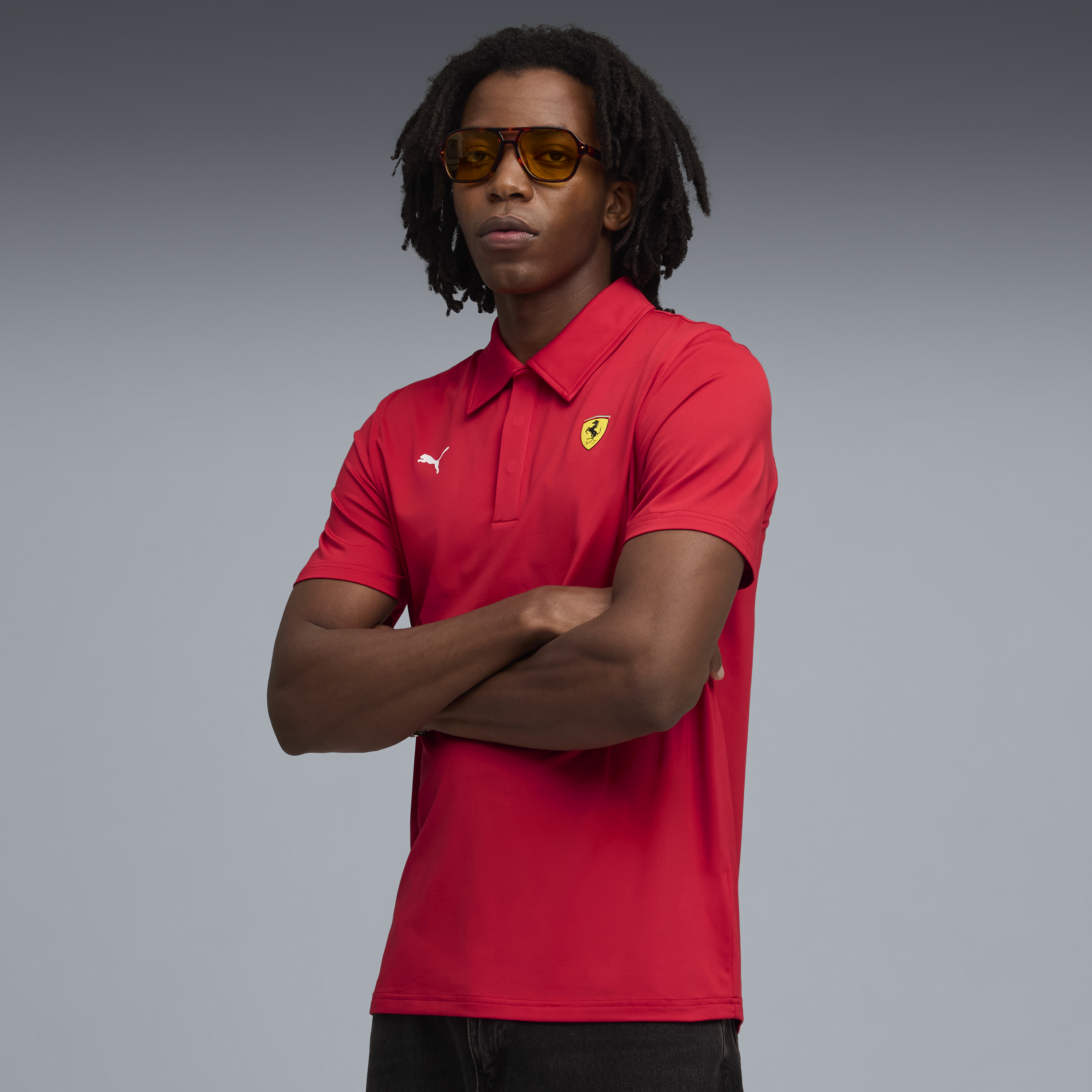 Ferrari tričko, Puma, sportovní oblečení cloudspun červené 🔥