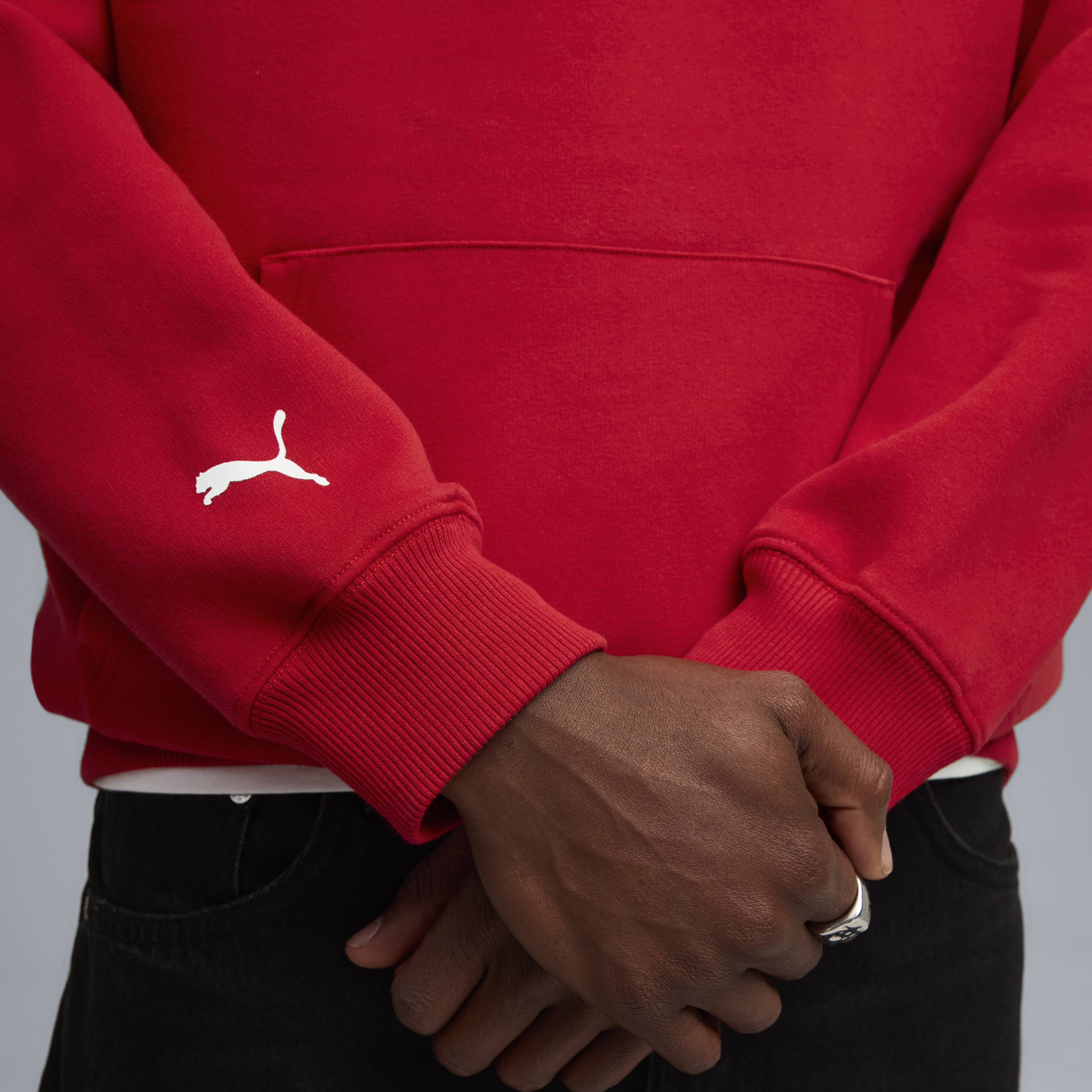 Ferrari mikina s kapucí, Puma, sportovní oblečení, s logem štítu, červená 🔥