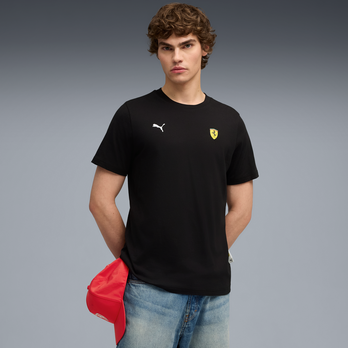 Tričko s motivem Ferrari, Puma, černé 🔥