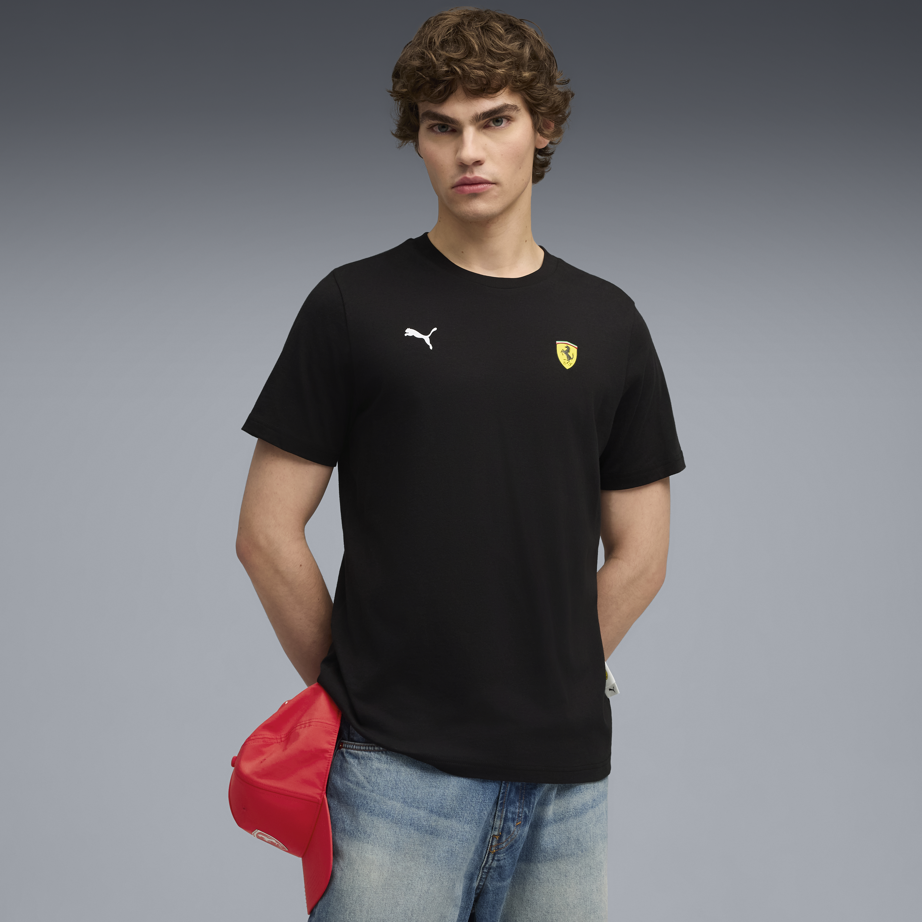 Tričko s motivem Ferrari, Puma, černé 🔥