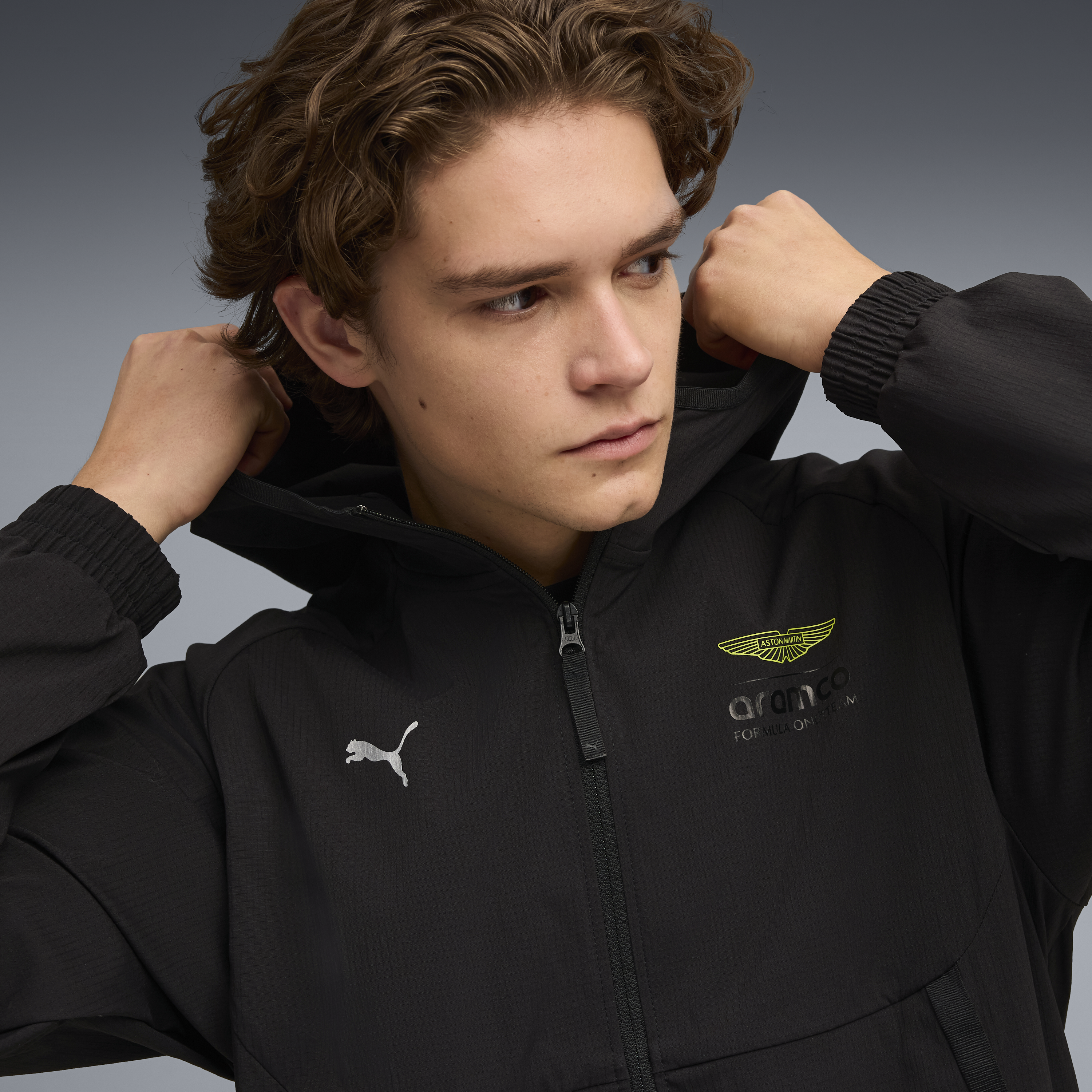 Aston Martin Kabát, Puma, Lifestyle, PUMATECH, černá 🔥