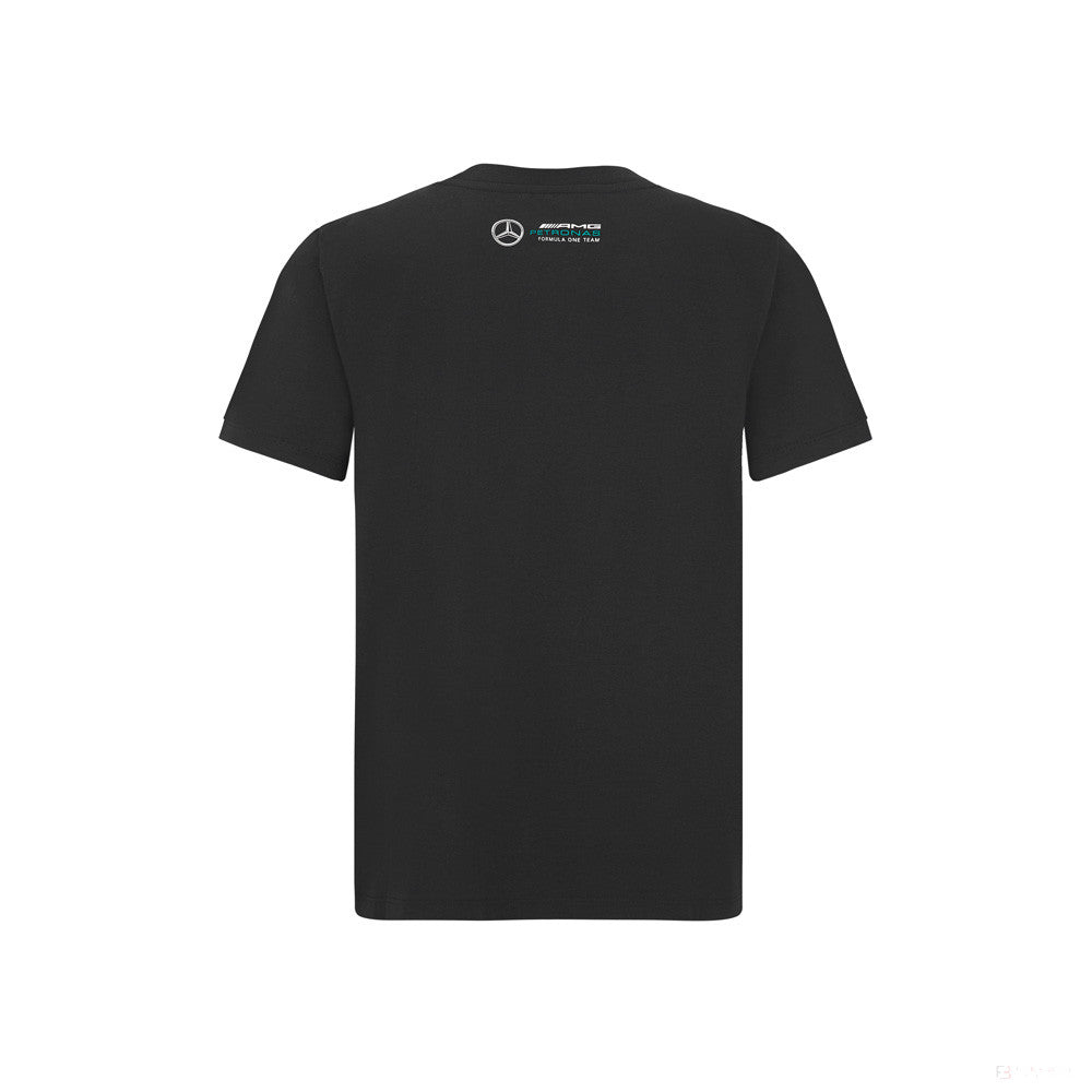 Dětské tričko Mercedes Lewis Hamilton, LEWIS #44, černé, 2022 - FansBRANDS®