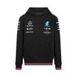 Mercedes dětský svetr s kapucí, tým, černý, 2022 - FansBRANDS®