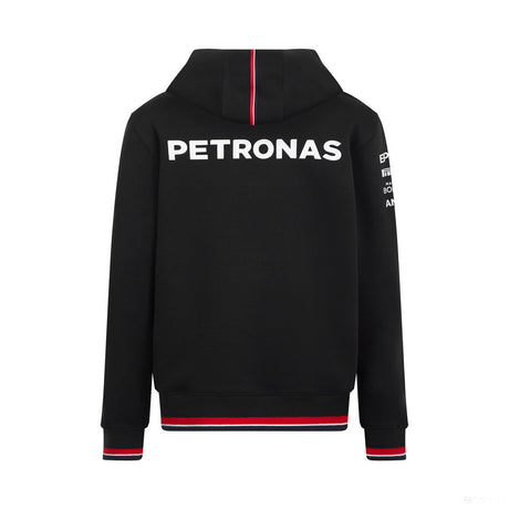 Mercedes dětský svetr s kapucí, tým, černý, 2022 - FansBRANDS®