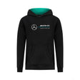 Mikina s kapucí a logem Mercedes, dětská, černá - FansBRANDS®
