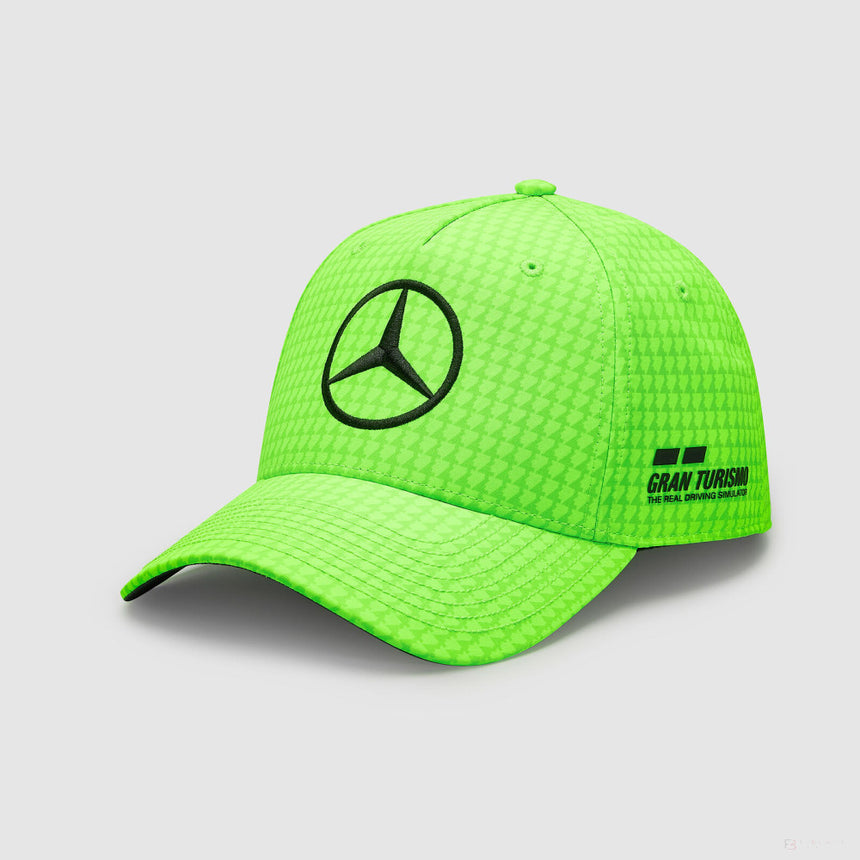 Mercedes Team Kids Lewis Hamilton Col Driver baseballová čepice Neon green, 2023 - FansBRANDS®