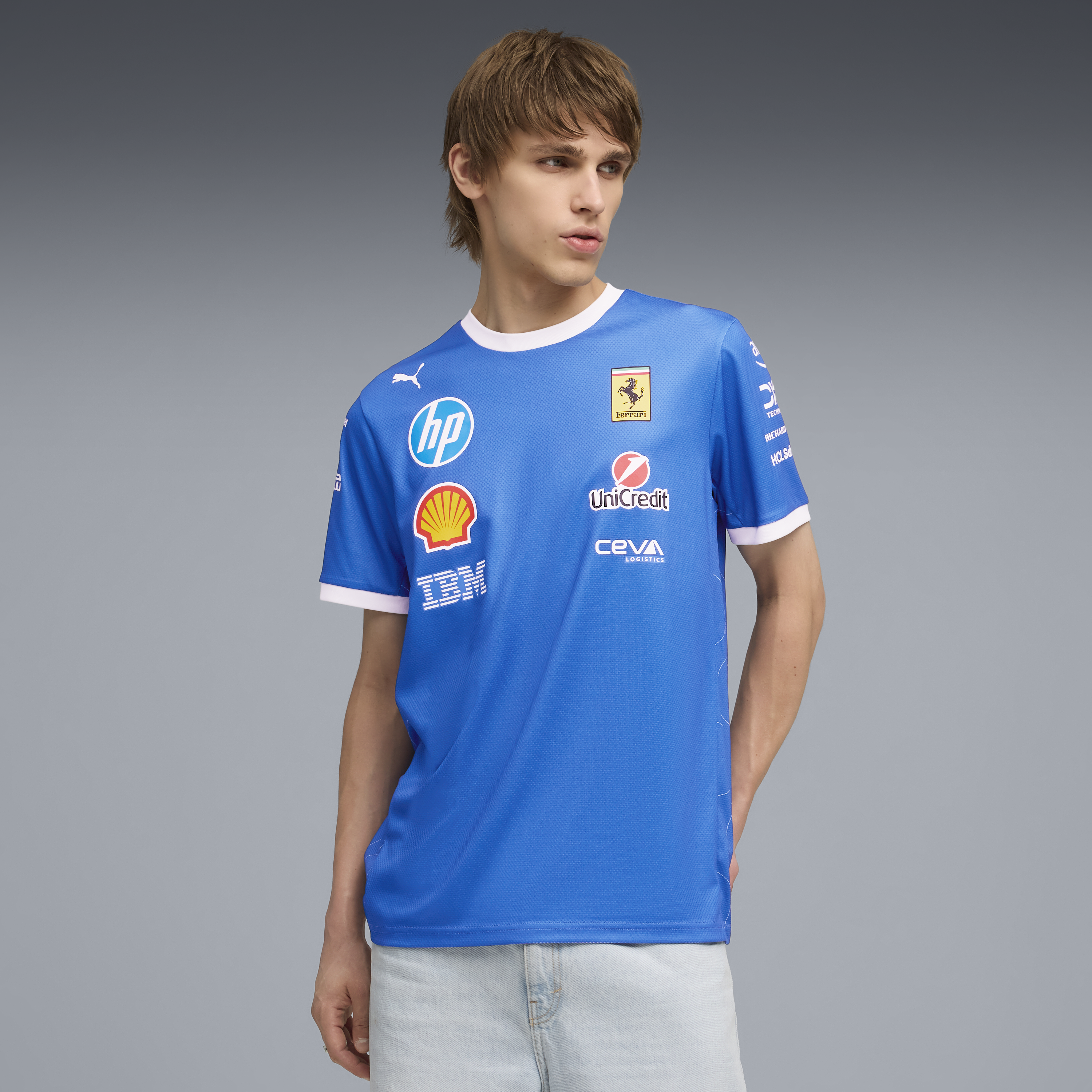 Ferrari Týmové Tričko, Puma, speciální edice Monza, modré 🔥