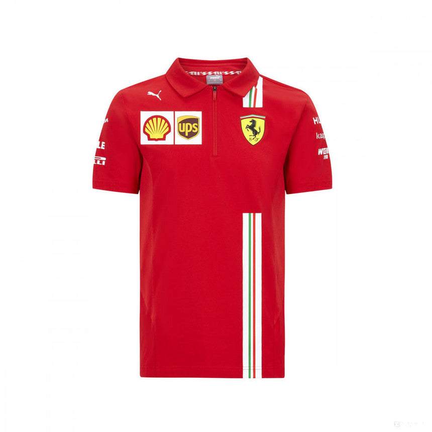 Children's polo shirt Ferrari, Puma, Team, Red, 2020