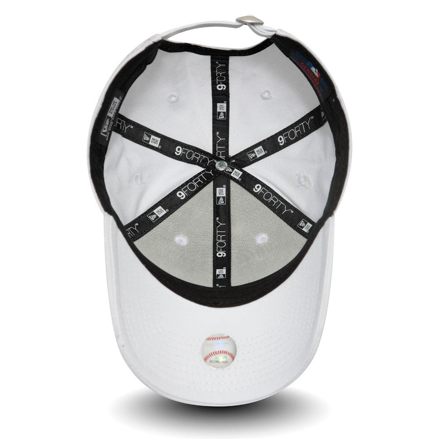 Kšiltovka New York Yankees, New Era, 9FORTY, základní, celobílá