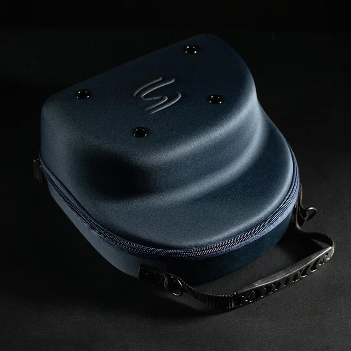 kšiltovka Ayrton Senna, Nacional, originál 1984, s textilním pevným pouzdrem, modrá