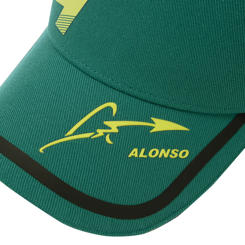 Fernando Alonso cap, Kimoa, technical, green, 2024