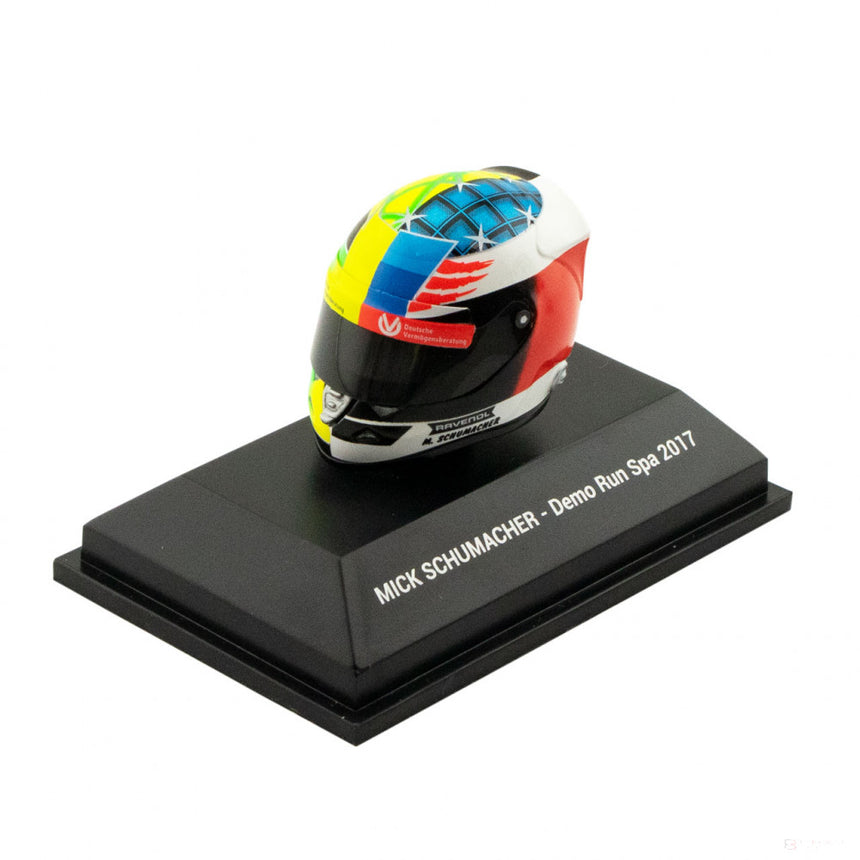 Mini přilba Mick Schumacher, měřítko 1:8, vícebarevná, 2017 - FansBRANDS®