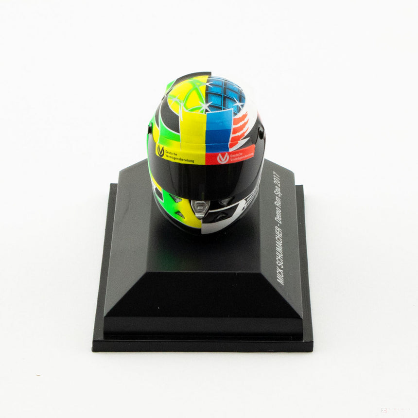 Mini přilba Mick Schumacher, měřítko 1:8, vícebarevná, 2017 - FansBRANDS®
